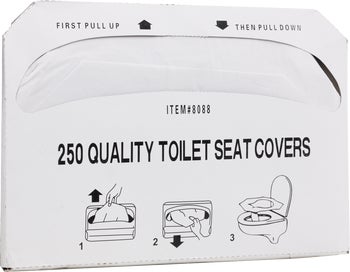 Vital International Solutions Toilet Seat Cover, 250 covers, 20 ct