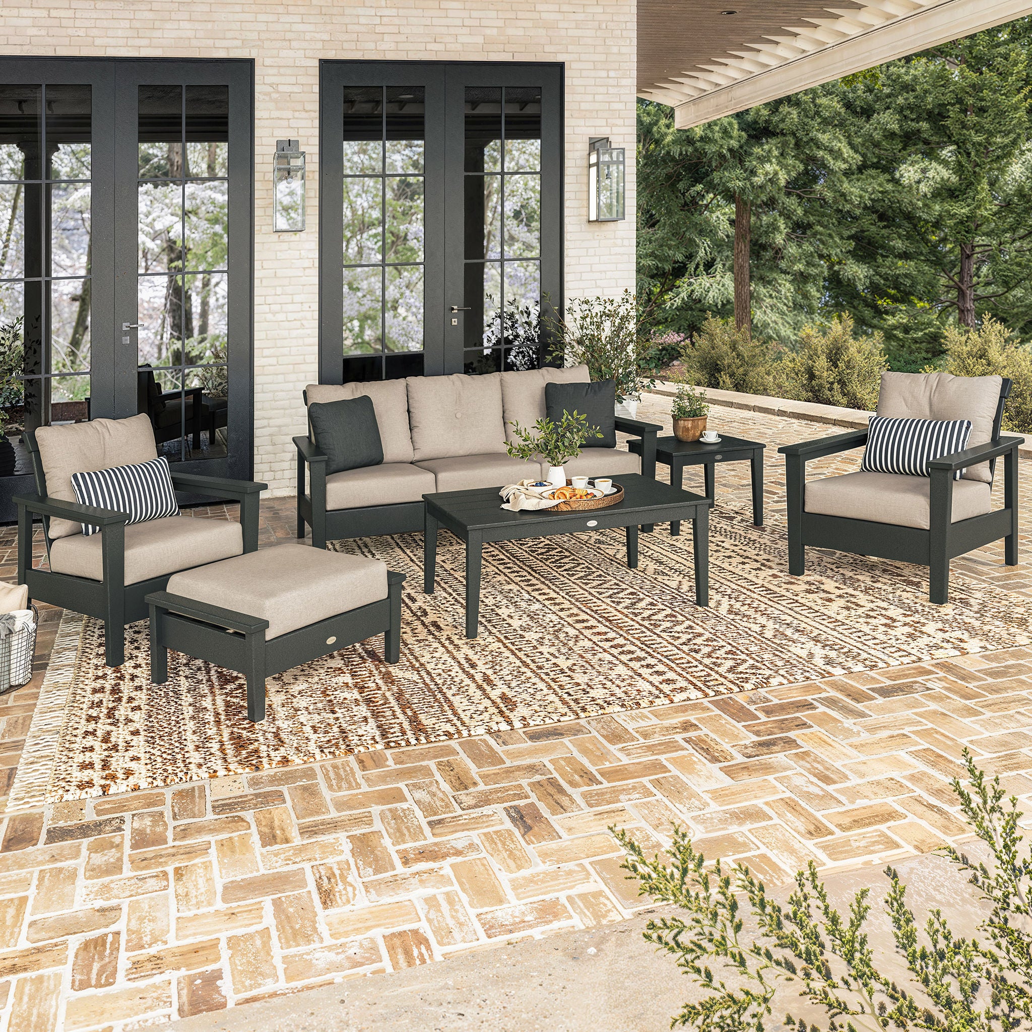 POLYWOOD Prescott 6-piece Outdoor Patio Deep Seating Set | Costco