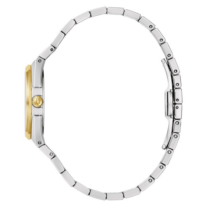 Bulova Two Tone Stainless Steel Quartz Women