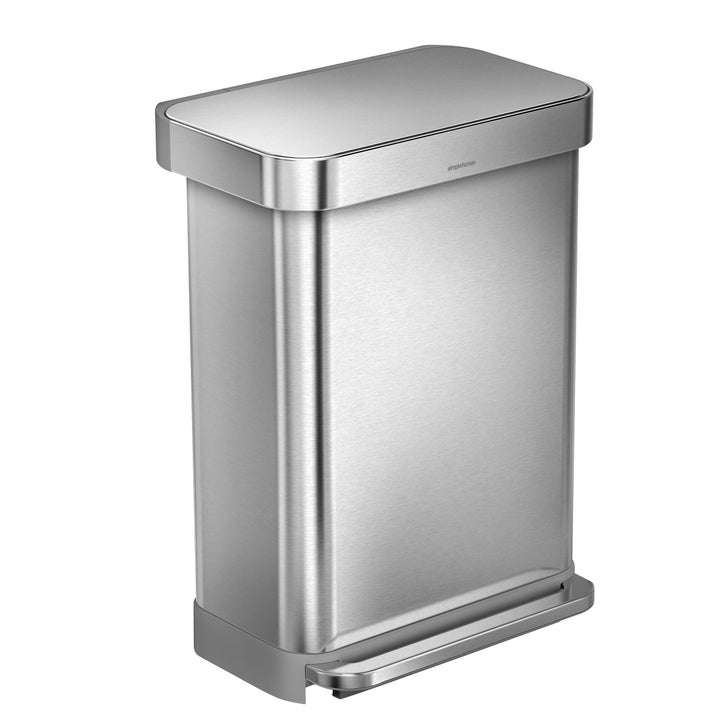simplehuman 55L Rectangular Step Can and 4.5L Round Step Can with