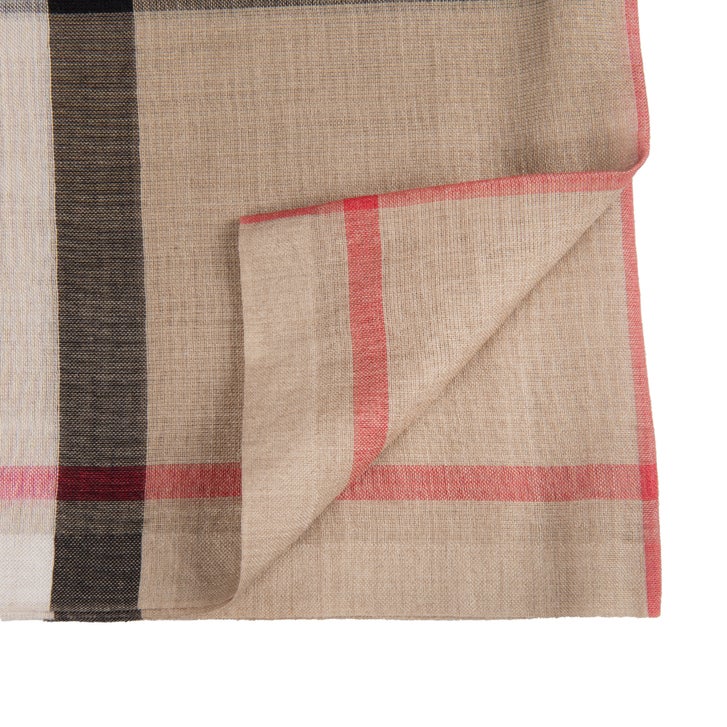 Burberry Lightweight Check Wool Silk Scarf | Costco