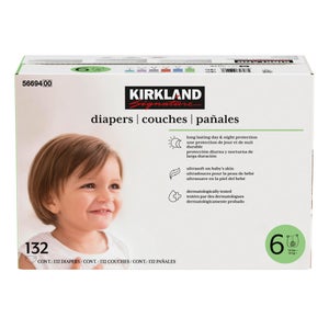 Kirkland Signature Diapers Size 6, Pack of 132