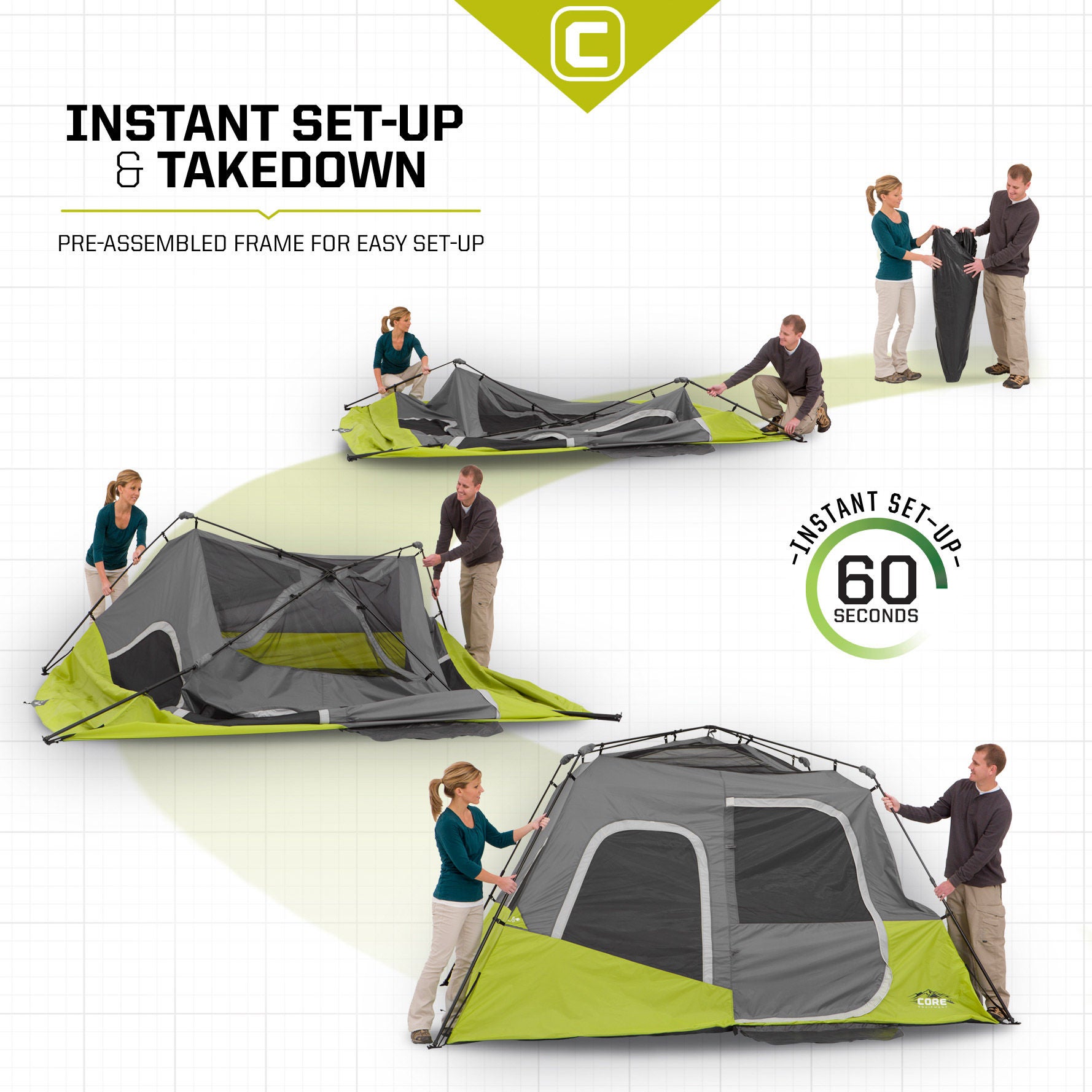 CORE 6-person Instant Cabin Tent | Costco