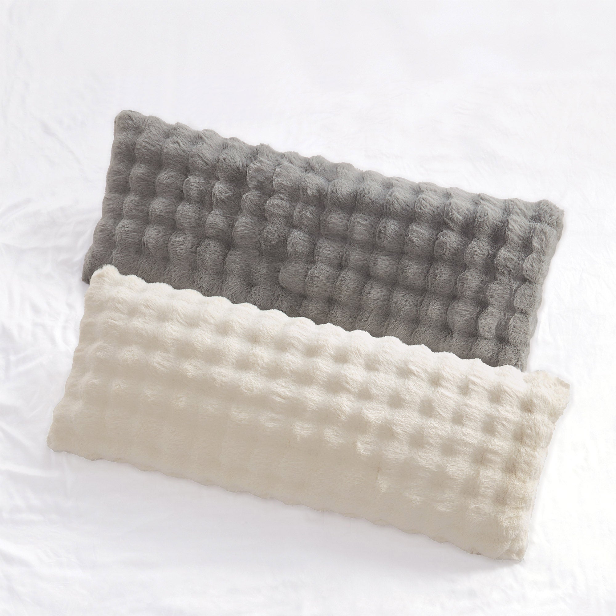 FAUX FUR BODY PILLOW 20"X54"