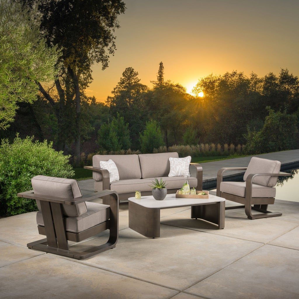 SunVilla Gibson 4-piece Outdoor Patio Seating Set | Costco