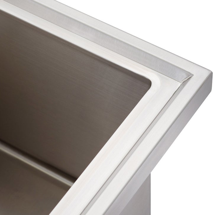 TRINITY 18” x 16” x 13” Stainless Steel Utility Sink with Pull-out ...