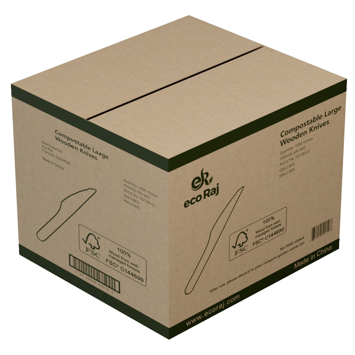 Eco Raj Compostable Wooden Knife