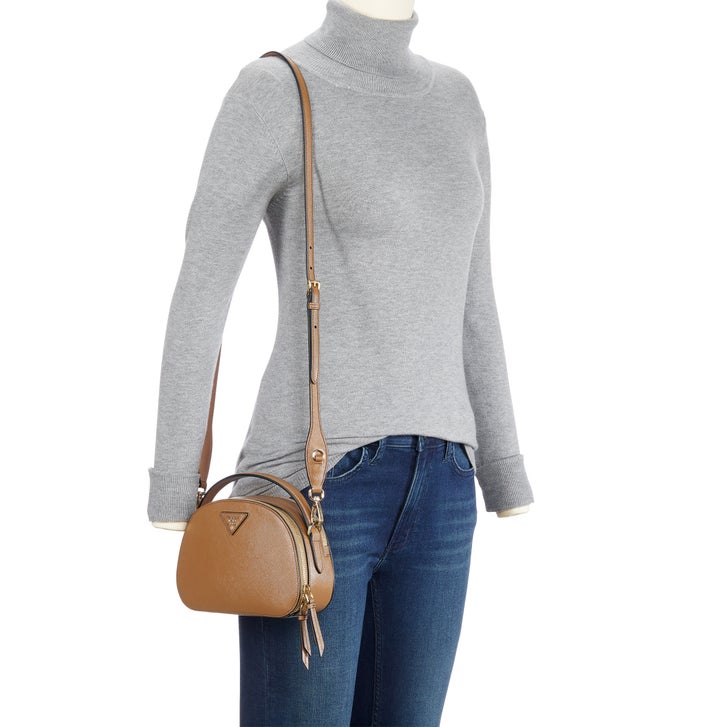 Prada Saffiano Leather Odette Bag, Caramel (Brown) | Costco