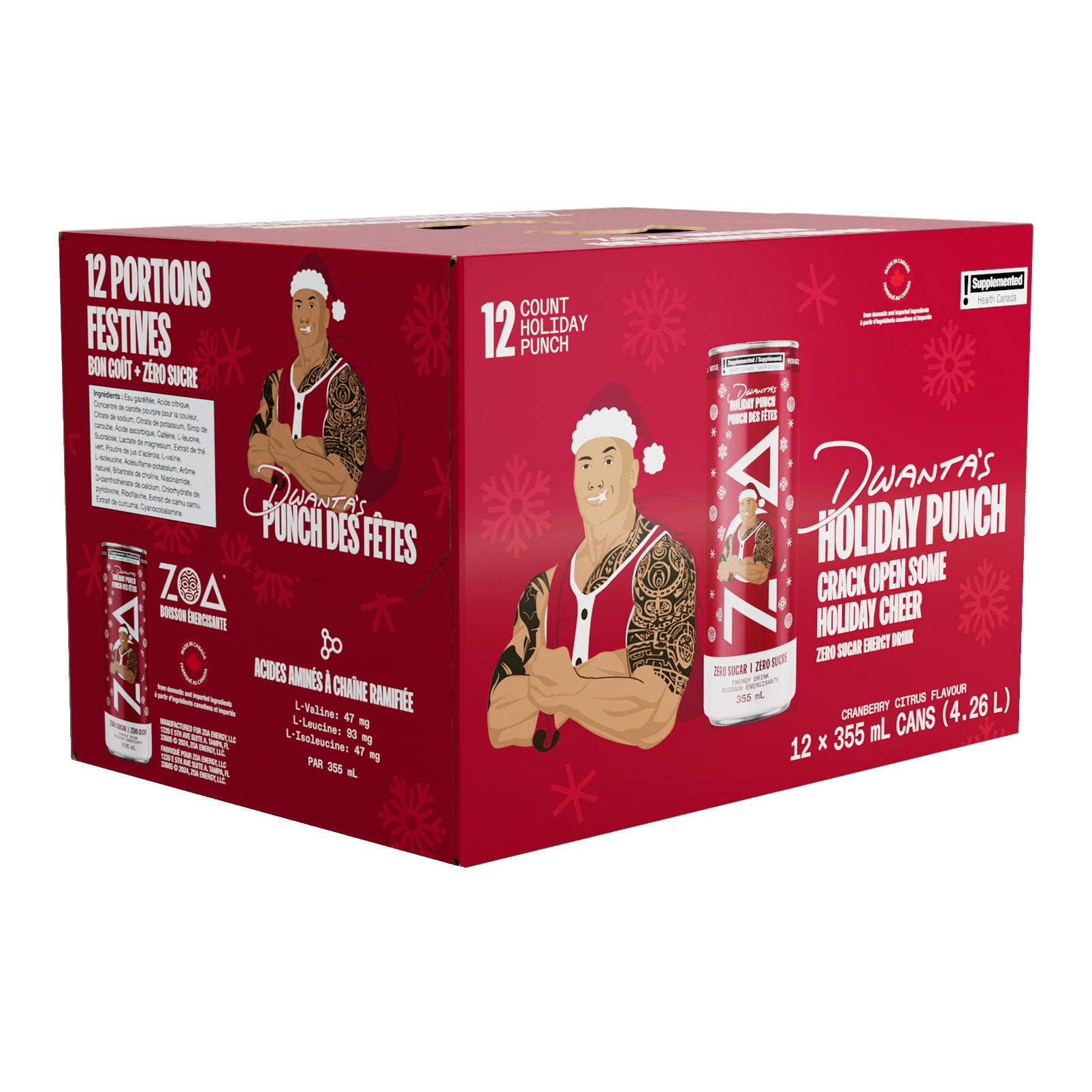 out シャンリー様 クリスマスドリンクジャー✧✧ ZOA Dwanta's Holiday Punch 355 mL, 12-pack | Costco