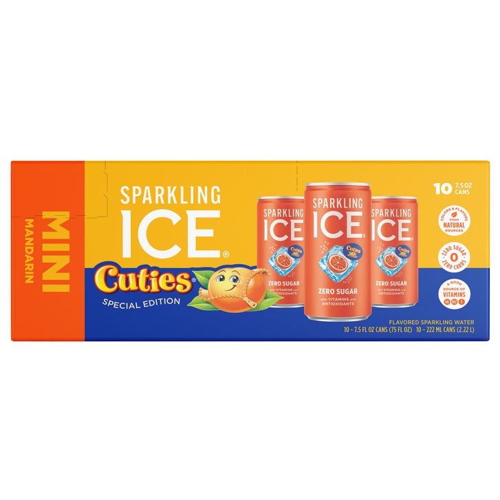Sparkling Ice Sparkling Water Mini, Mandarin, 7.5 fl oz, 30-count