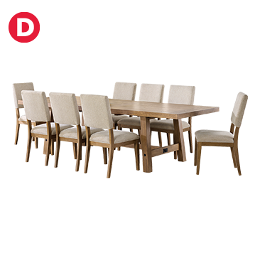 costco direct.Graham 9-Piece Dining Table Set