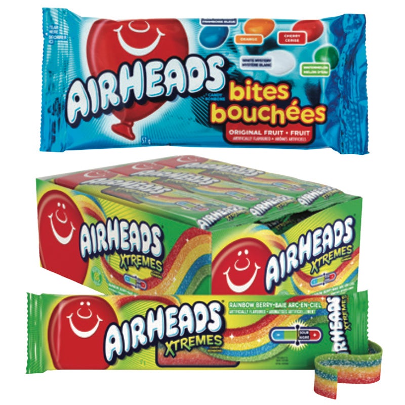 Airheads Bites or Xtremes Rainbow Belts