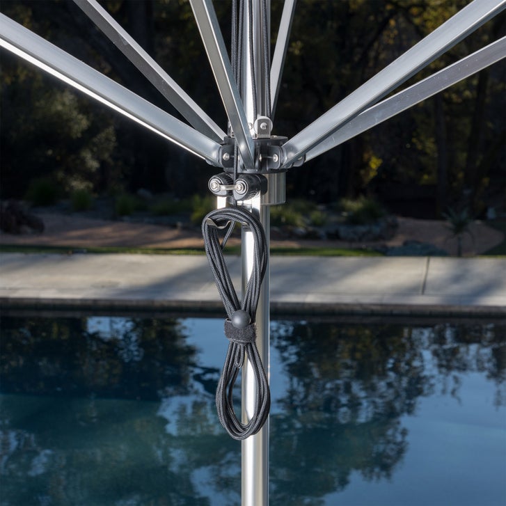 commercial steel patio umbrellas Grand 10x10 FT Large Patio Umbrella with Base, Double-Sided Outdoor Cantilever Aluminum Umbrella, Offset Umbrella with Cover for Use, Poolside, Deck, Backyard, Black : Patio, Lawn & Garden of weight for every 1 mph of wind Polaris LX 13' Square Aluminum