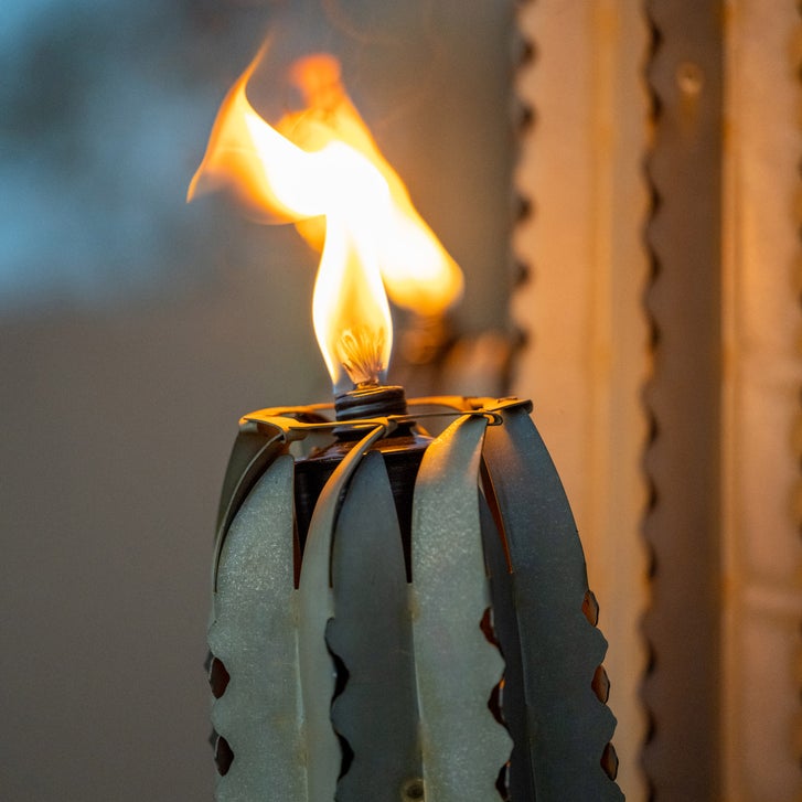 5' Saguaro Torch Sculpture by Desert Steel | Costco