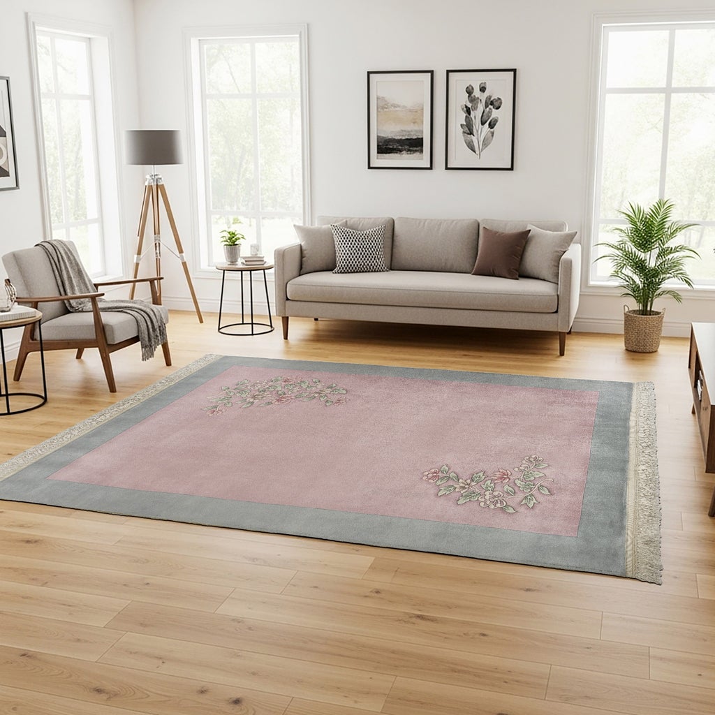 Pagoda Hand Knotted Rug Collection, Rhone Pink | Costco