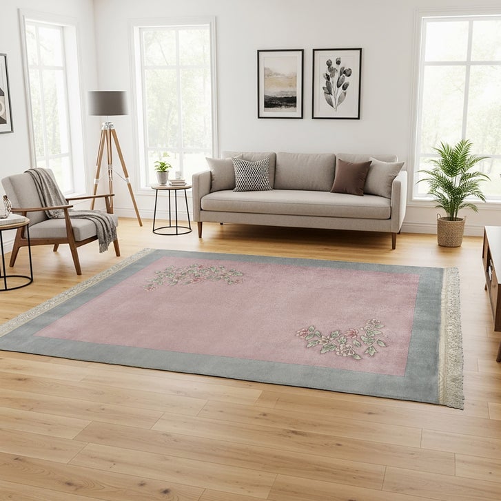 Pagoda Hand Knotted Rug Collection, Rhone Pink | Costco