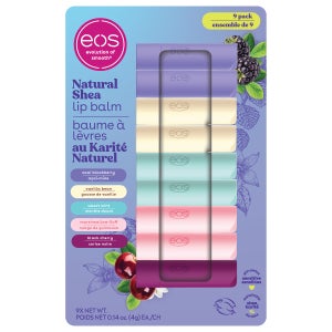 eos Natural Shea Lip Balm, 9-pack