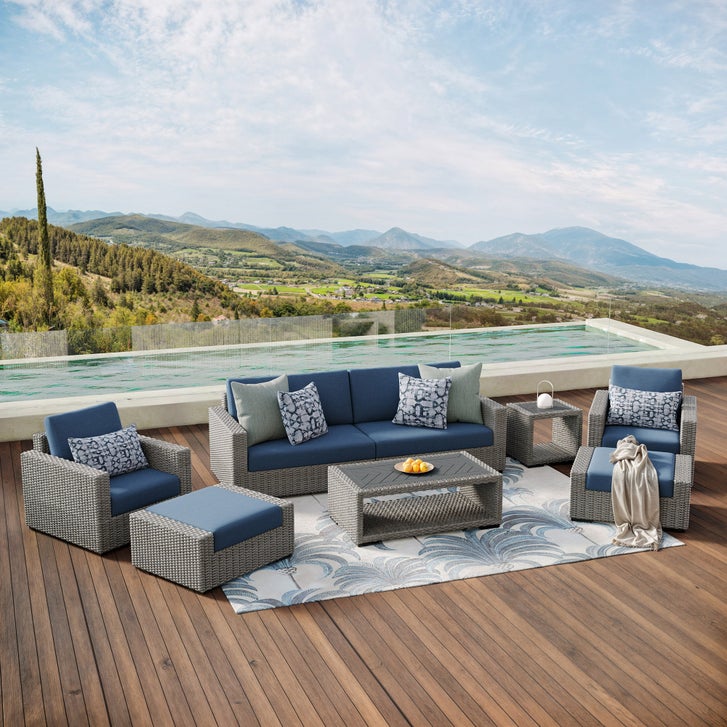 Atleisure Rafael 7-piece Woven Sectional Outdoor Deep Seating Set