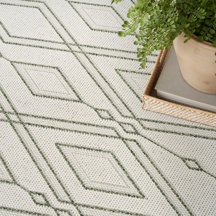 Nourison Garden Spring Indoor/Outdoor Rug, Frostline, 9' x 12