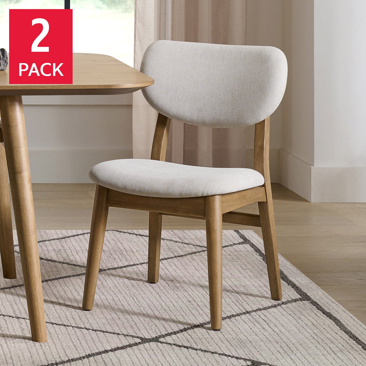 Pike & Main Arcata Fabric Dining Chair, 2-pack | Costco