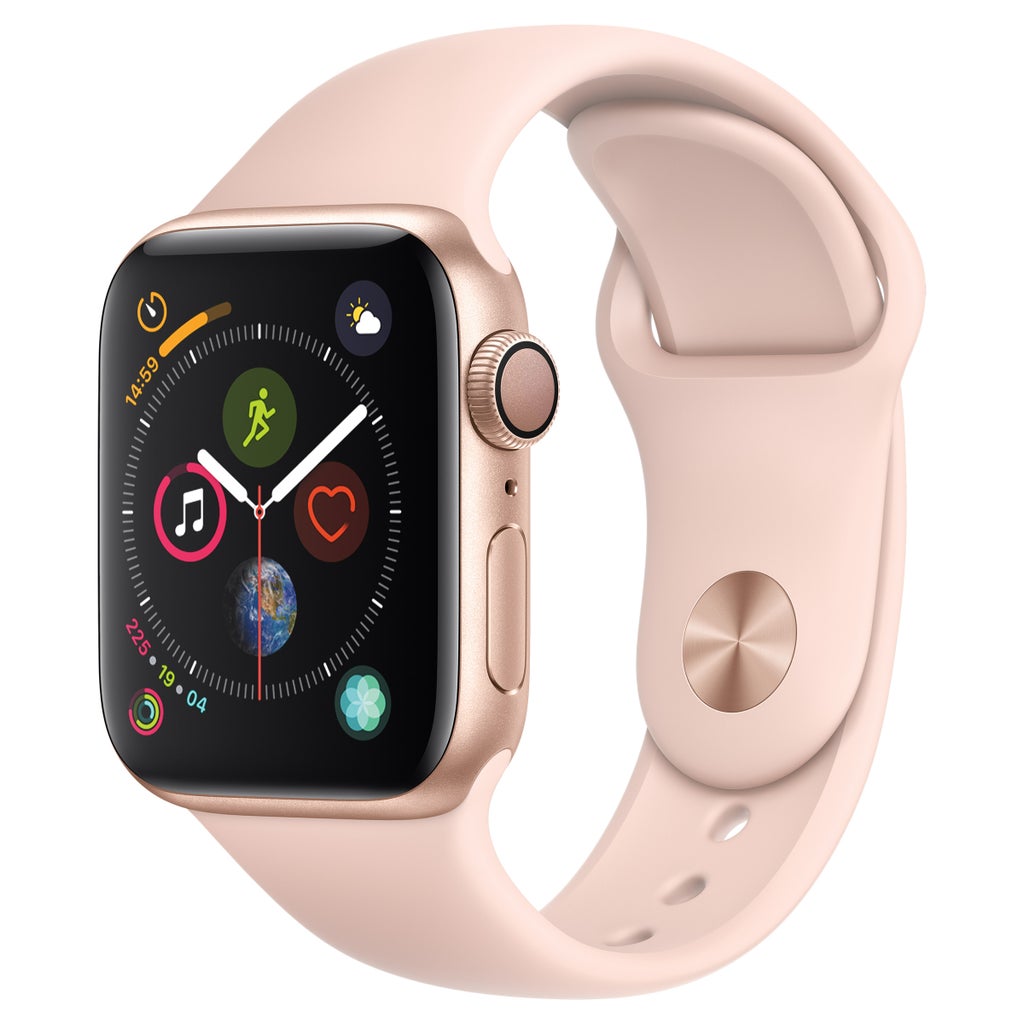 腕時計(デジタル) Apple Watch Series 4 GPS 40mm Apple Watch Series 4 GPS with Pink Sand Sport Band - 40mm - Gold