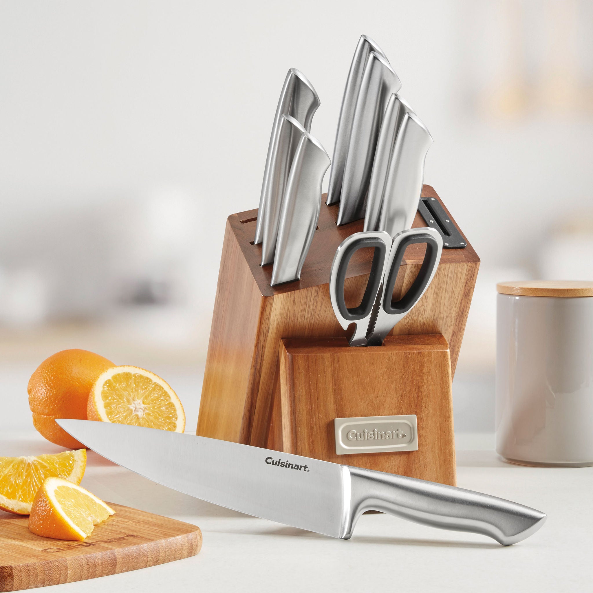 Cuisinart German Steel 10-piece Knife Block Set with Built-in