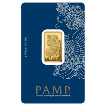10 gram Gold Bar PAMP Suisse Lady Fortuna Veriscan (New in Assay