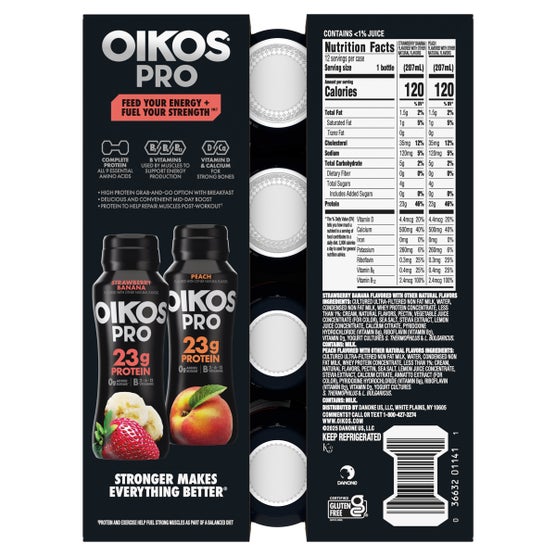 Oikos Pro Protein Shake, 23g Protein, Variety Pack, 7 fl oz, 12 ct | Costco