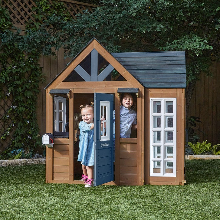 KidKraft Atrium Breeze Wooden Outdoor Playhouse with Sunroom