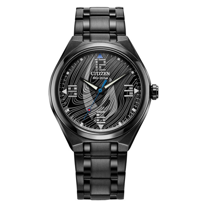 ま*た様 CITIZEN Star Wars Eco-Drive 腕時計 本体 Citizen Star Wars Mandalorian Black Dial Mens Watch | Costco