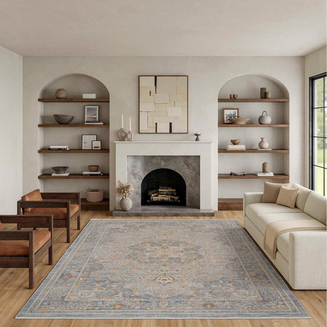 Nourison Argon Area Rug, Tide, 9’ x 12’7”