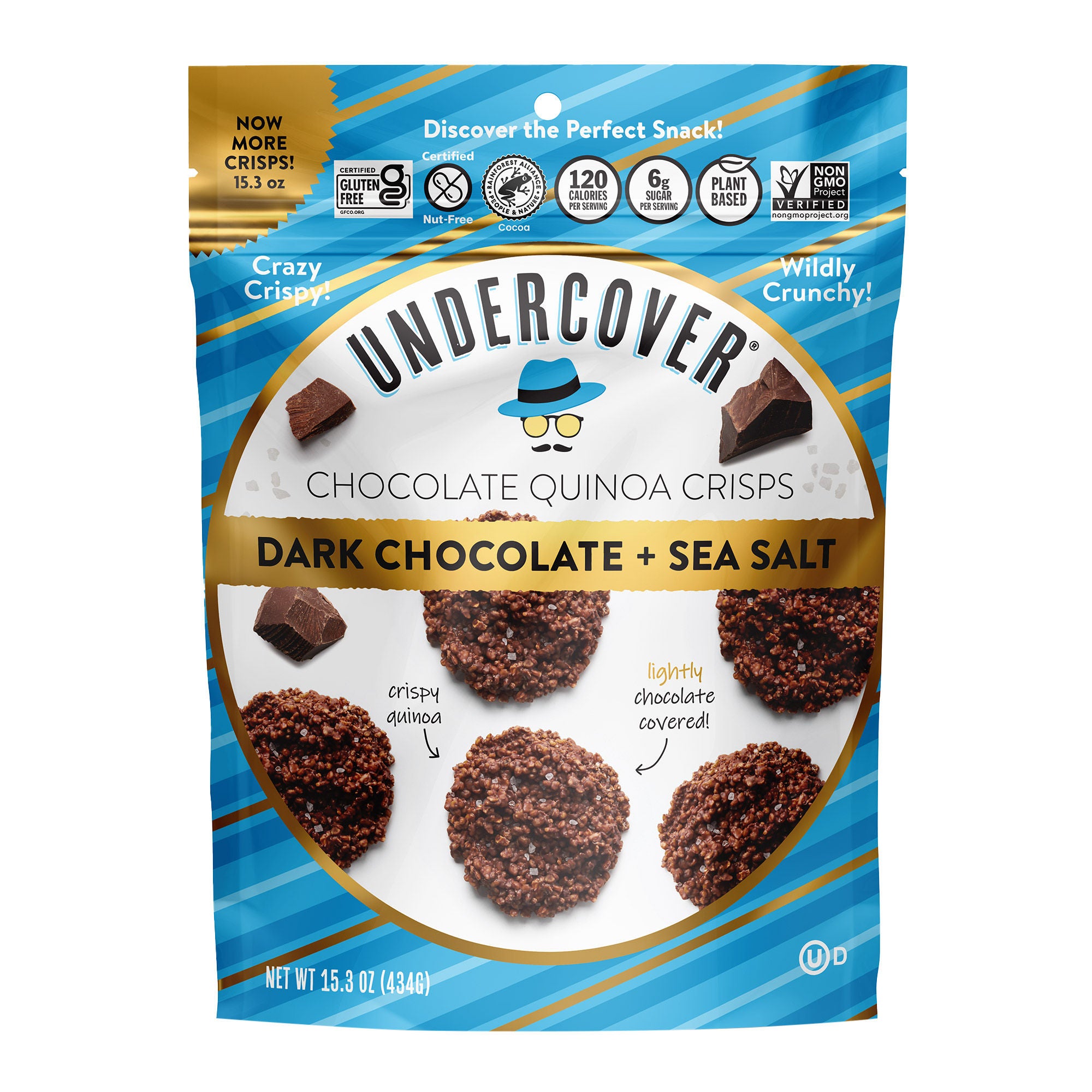 Undercover Chocolate Dark Chocolate Quinoa Crisps, 15.3 oz | Costco