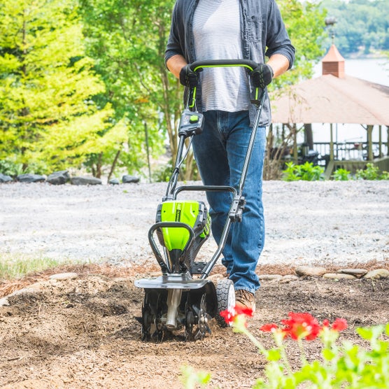Greenworks 80V 10” Cultivator & 2AH 80V Battery With Rapid Charger
