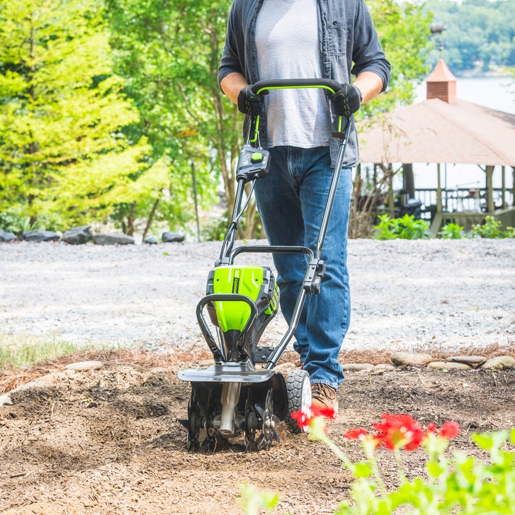 Greenworks 80V 10” Cultivator & 2AH 80V Battery With Rapid Charger