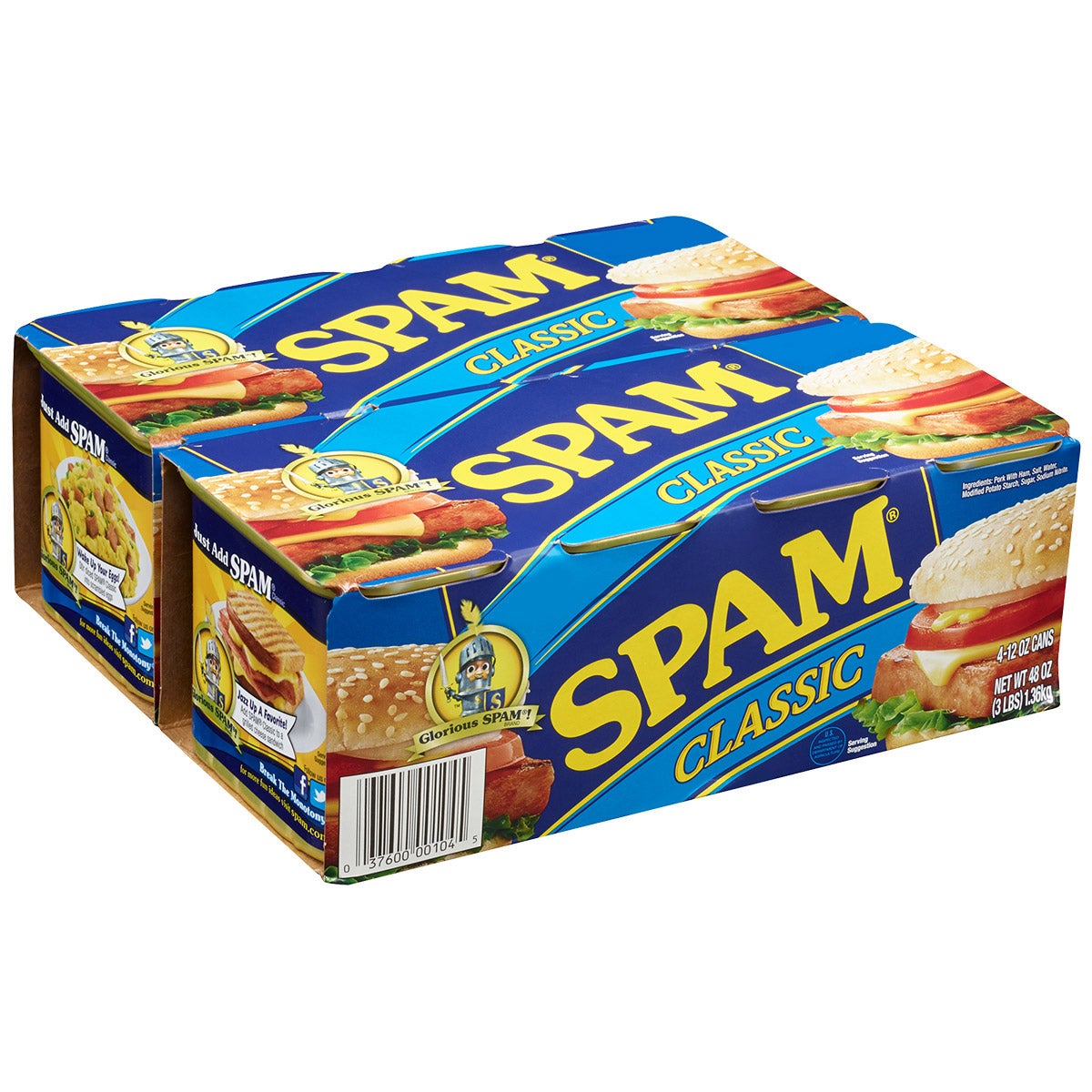 SPAM Canned Meat, Classic, 12 oz, 8-Count | Costco
