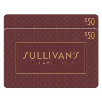 Sullivan's Steakhouse Two Restaurant $50 eGift Cards for $65 + free shipping