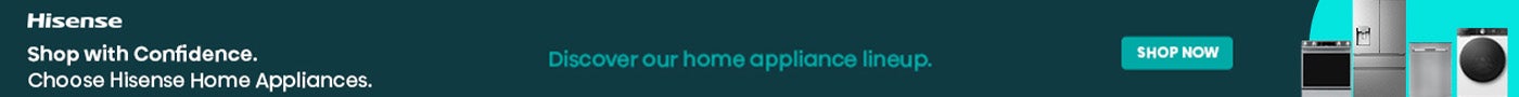 Hisense  Shop with confidence. Choose Hisense Home Appliances  Discover our home appliance lineup  Shop Now While quantities last