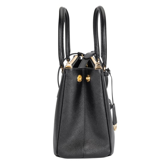 Prada Small Saffiano Leather Galleria Bag, Nero | Costco