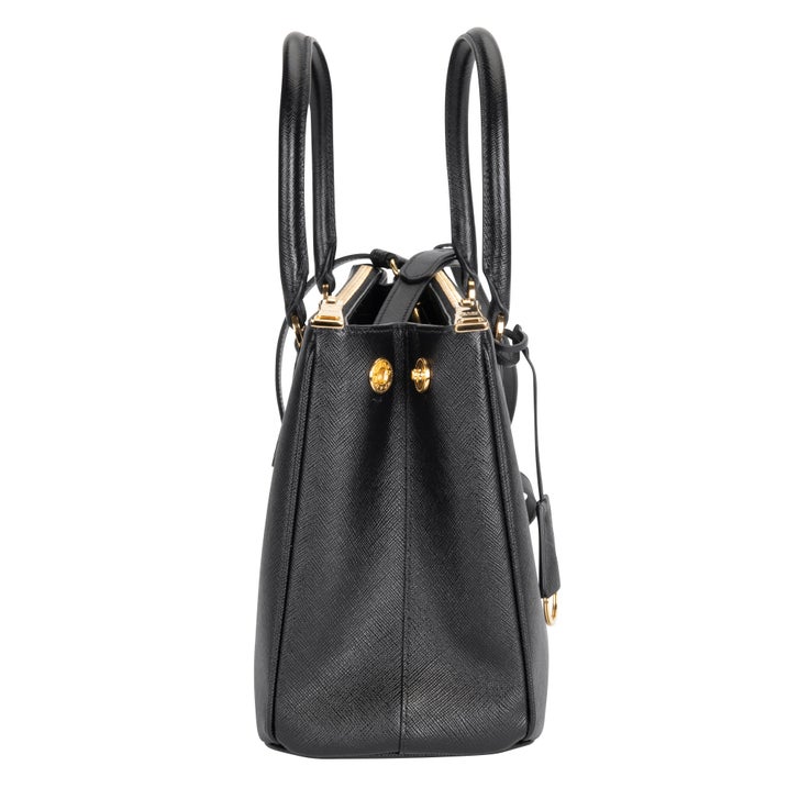 Prada Small Saffiano Leather Galleria Bag, Nero | Costco