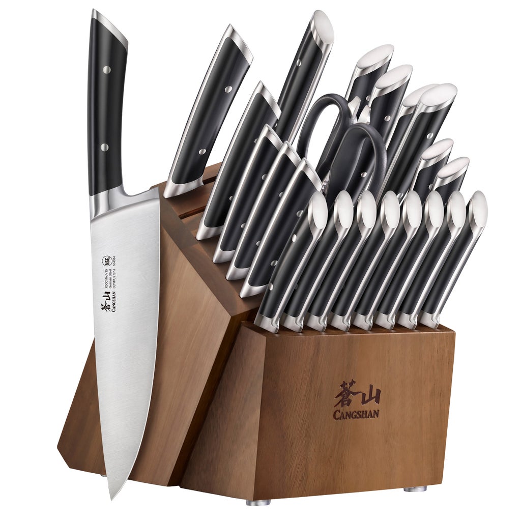 Cangshan Olympus Series German Steel Forged 23-piece Knife Block