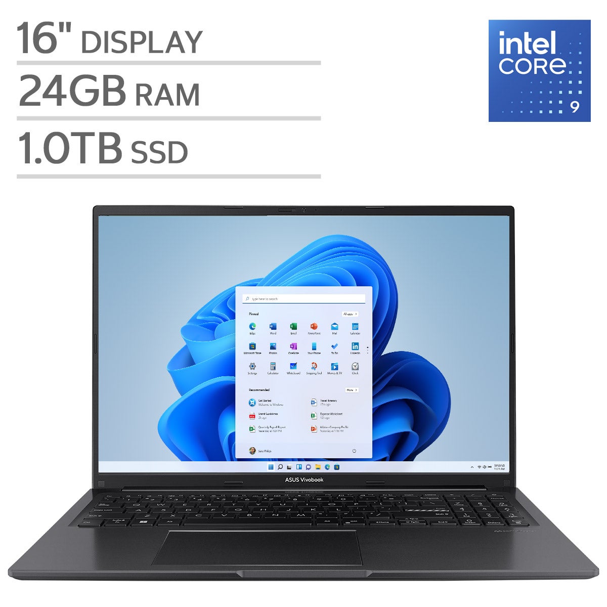 ASUS Vivobook 16" OLED Laptop — Intel Core 9 Series 2 Processor — FHD