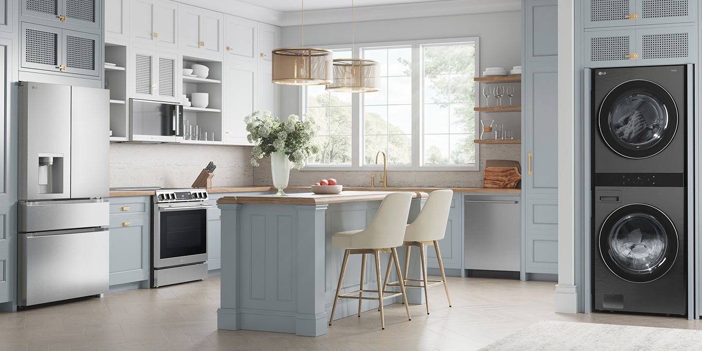 A kitchen full of LG appliances