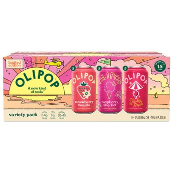 Olipop Soda, Spring Variety Pack, 12 fl oz, 15-count | Costco