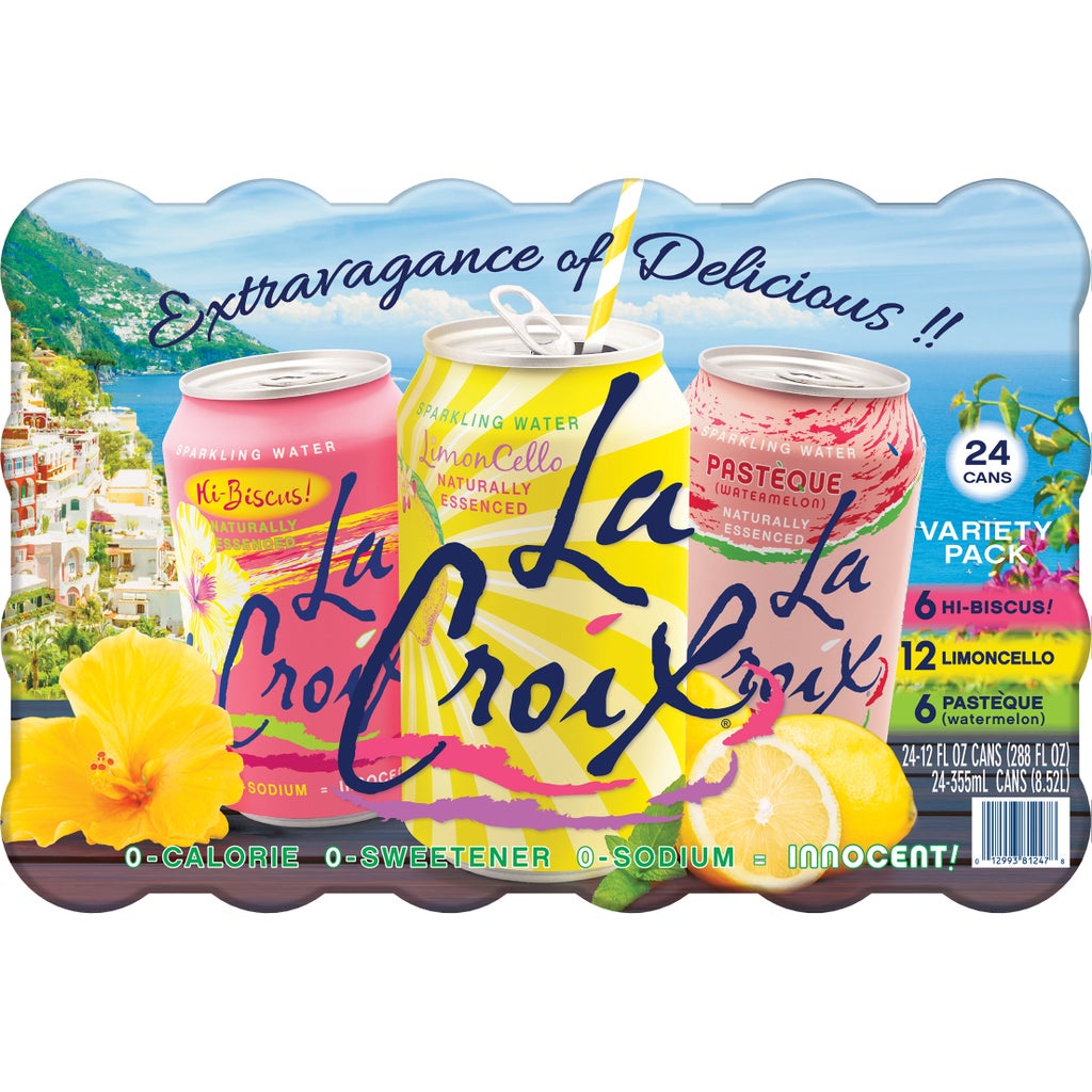 LaCroix Sparkling Water, Variety Pack, 12 fl oz, 24-count | Costco