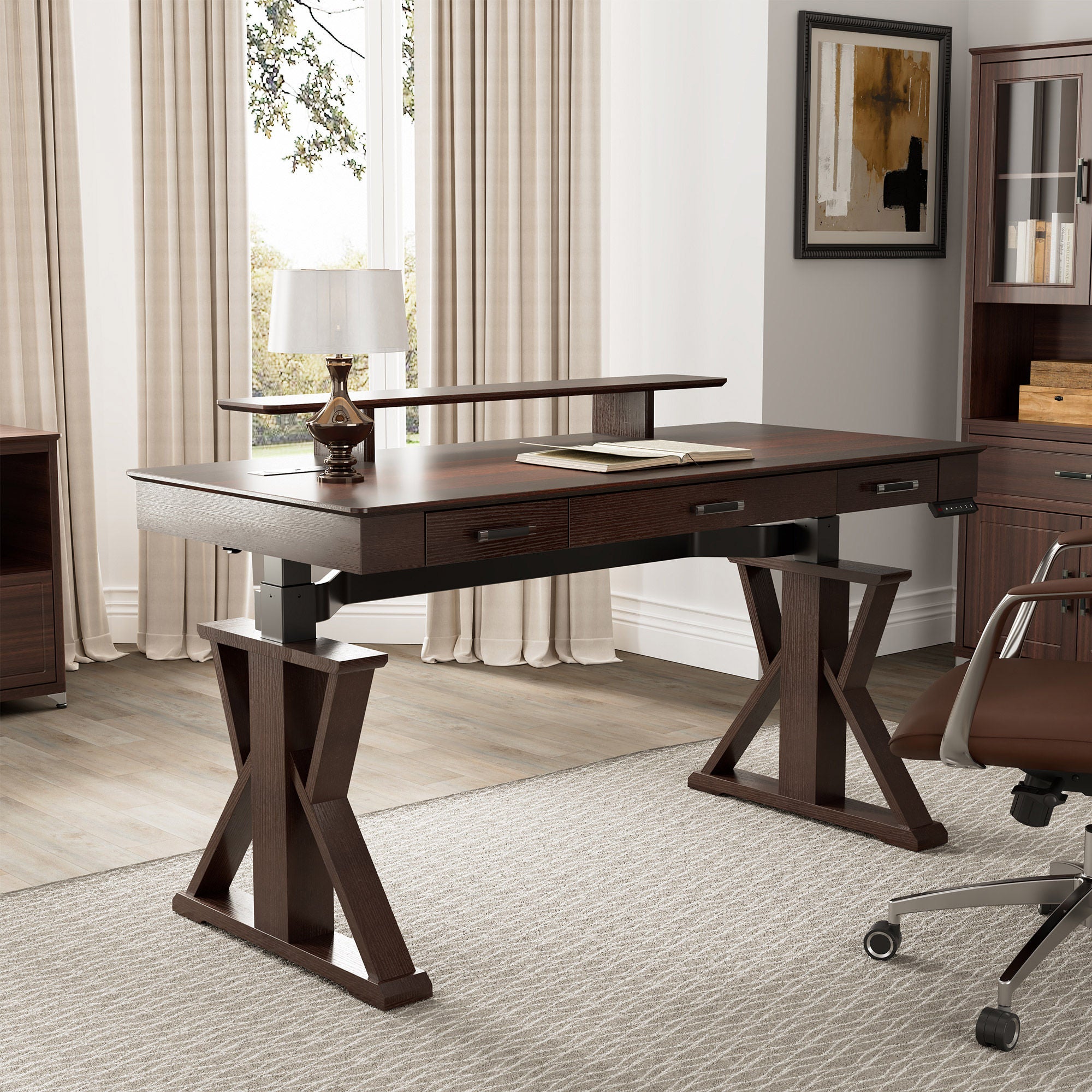 ジャンク品DeskMini 310 ark hive Eureka Ergonomic Ark XP 63” x 29” Executive Adjustable Desk | Costco