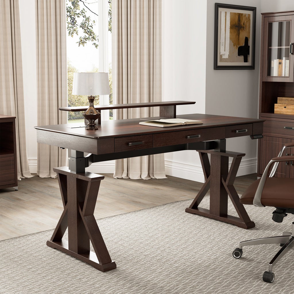 Eureka Ergonomic Ark XP 63” x 29” Executive Adjustable Desk | Costco