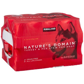 Kirkland Signature Nature's Domain Canned Dog Food, Turkey & Pea