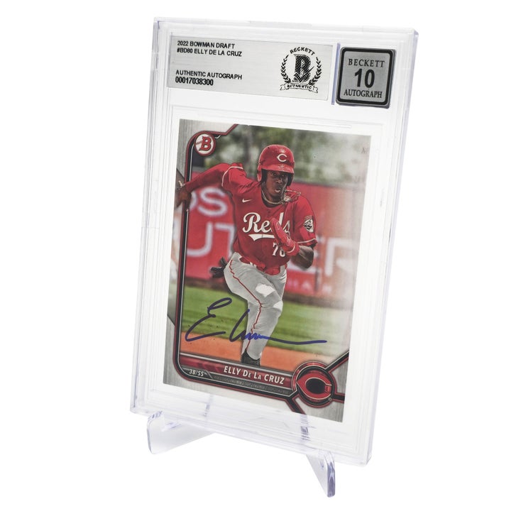 Elly De La Cruz Autographed 2022 Bowman Draft Rookie Card #BD80