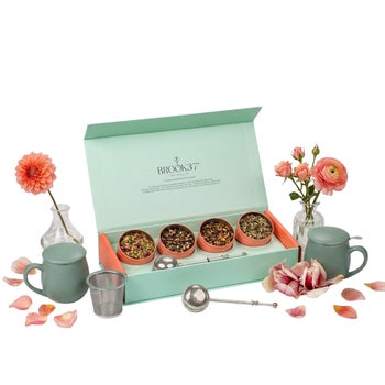 Brook 37 Ambrosia Gift Box Tea Collection, 4 Loose Leaf Tins (4 oz