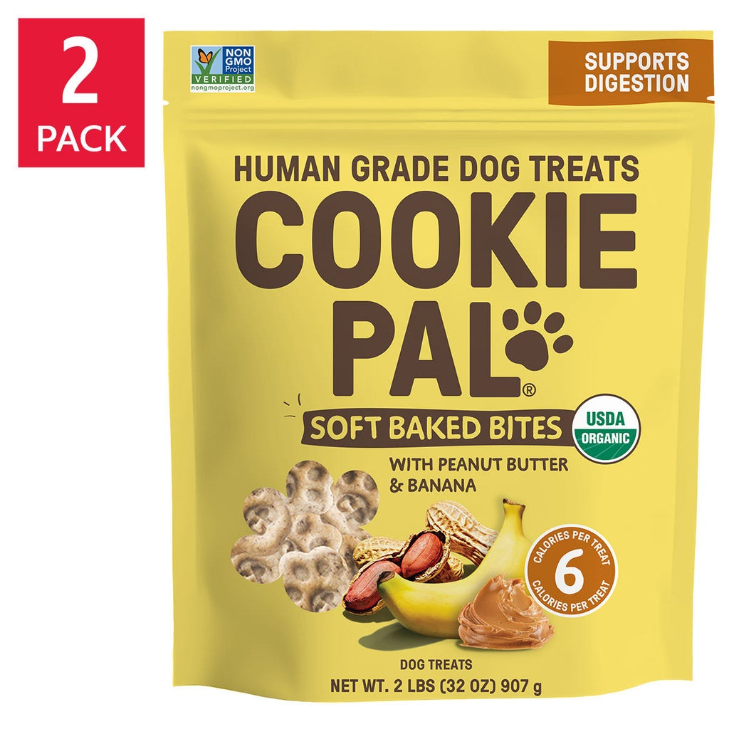 Cookie Pal Soft Baked Bites, Peanut Butter and Banana Dog Treats